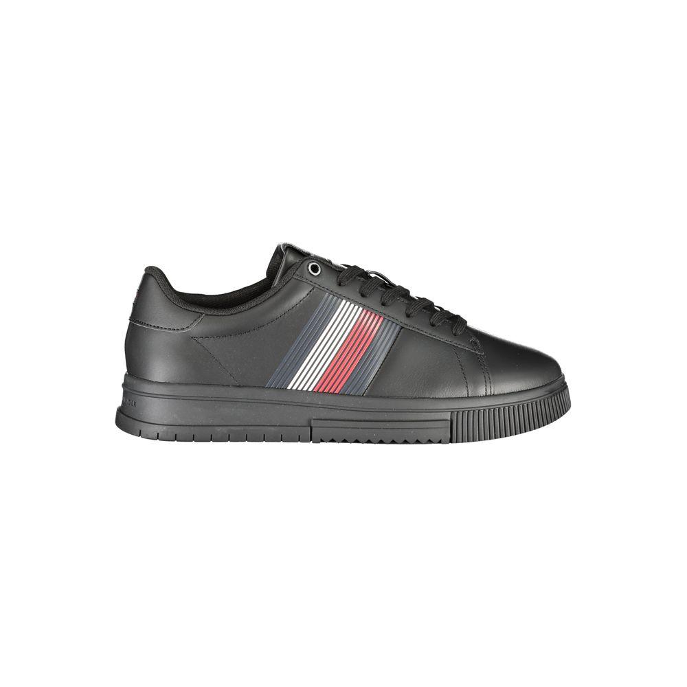 Tommy Hilfiger Black Polyester Sneaker Tommy Hilfiger