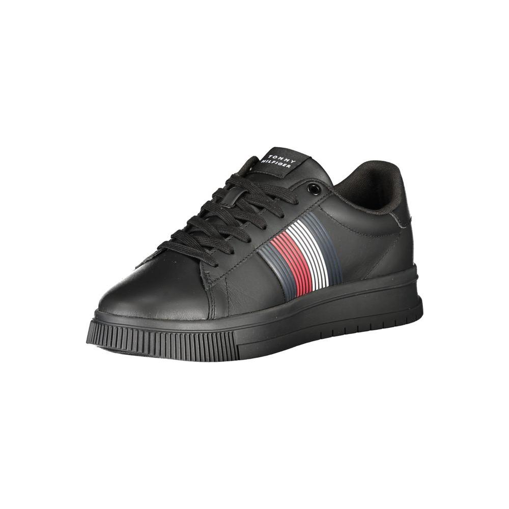 Tommy Hilfiger Black Polyester Sneaker Tommy Hilfiger