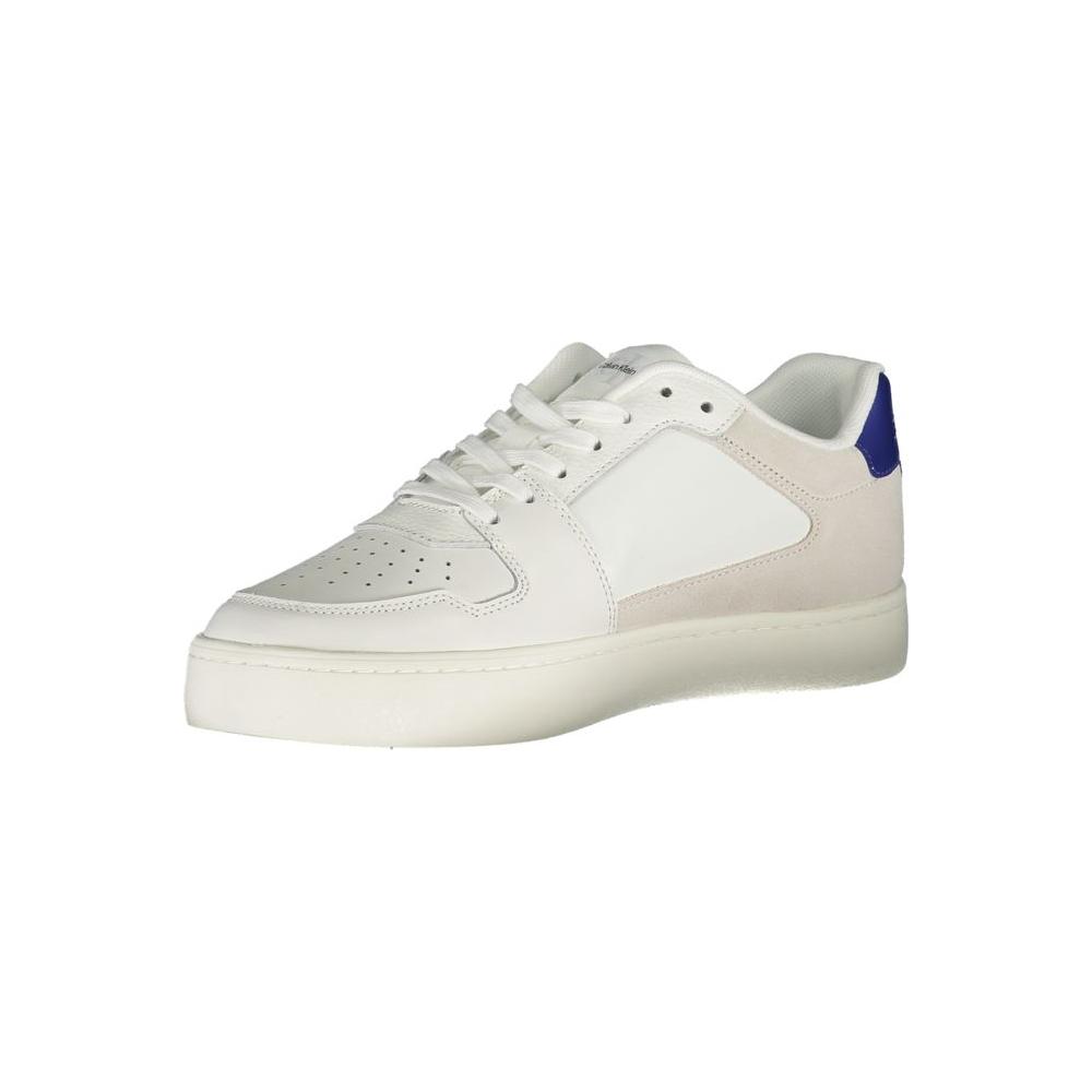 Calvin Klein White Leather Mens Sneaker Calvin Klein