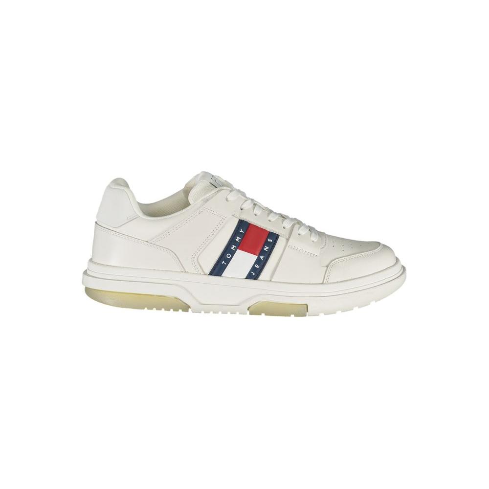 Tommy Hilfiger White Polyethylene Men Sneaker Tommy Hilfiger