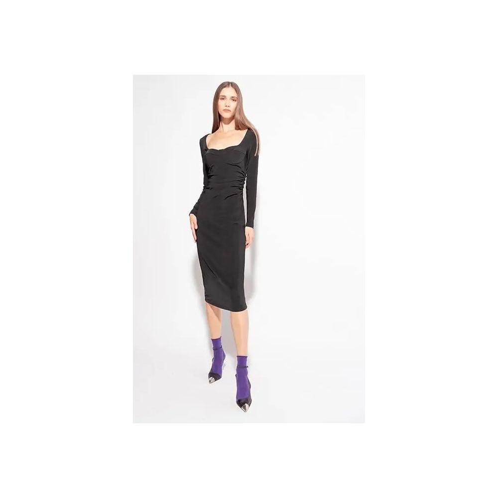 PINKO Black Viscose Dress PINKO