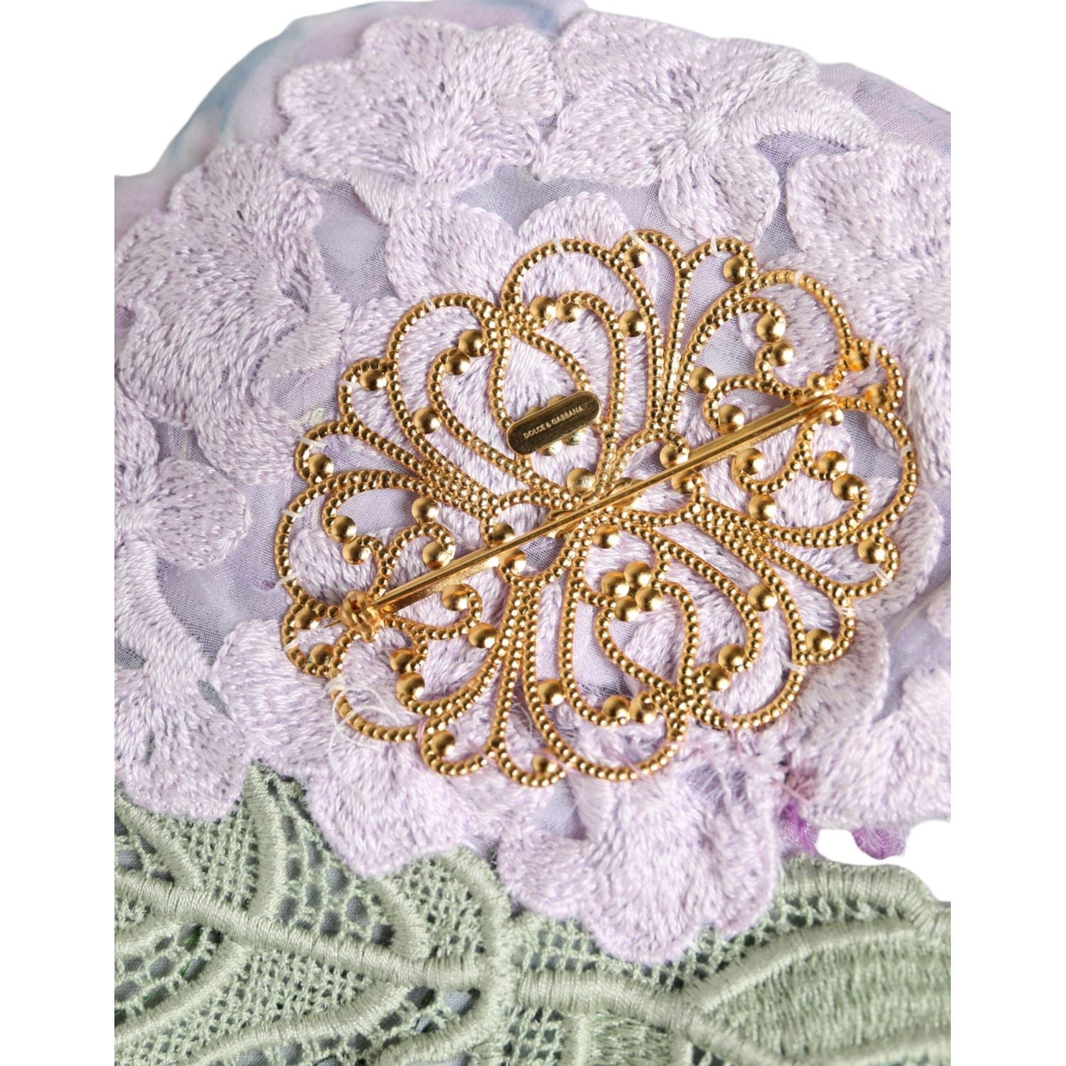 دبوس نحاسي ذهبي متعدد الألوان من دولتشي آند غابانا