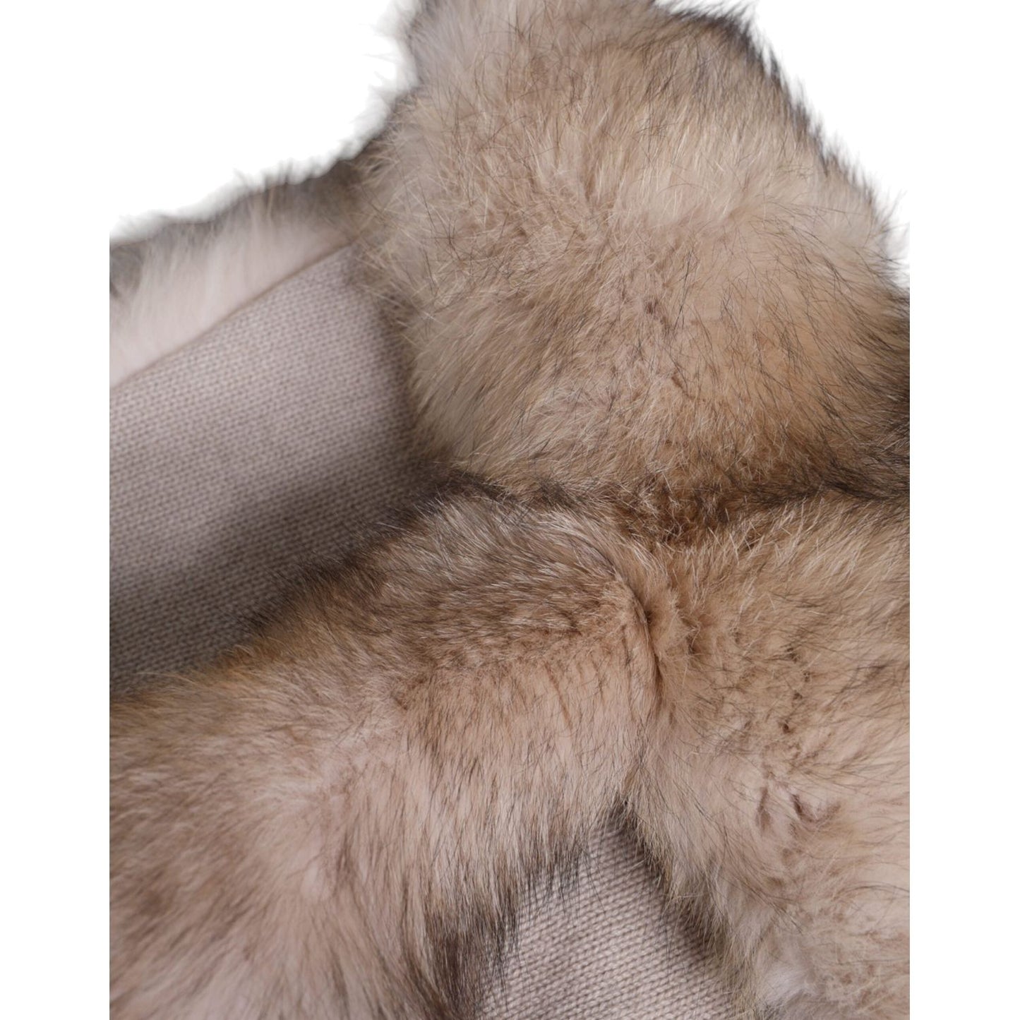 Dolce & Gabbana Brown Frost Fox Fur Neck Warmer Winter Scarf Dolce & Gabbana