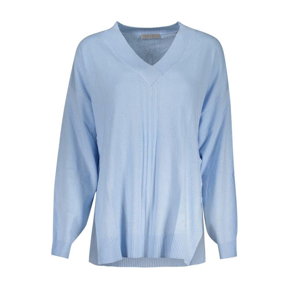 Guess Jeans Light Blue Acrylic Women Sweater Guess Jeans