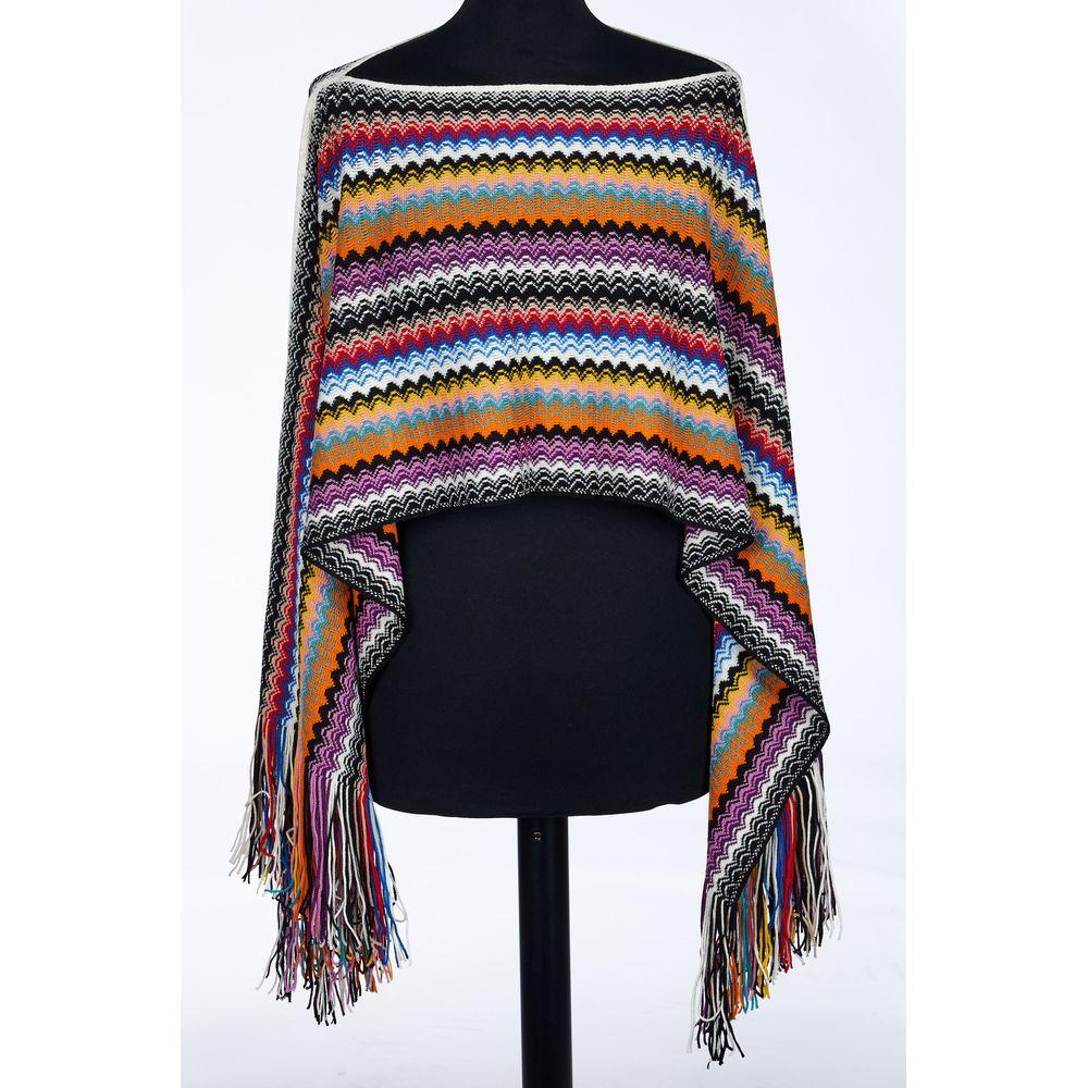 Missoni Multicolor Wool Poncho Missoni