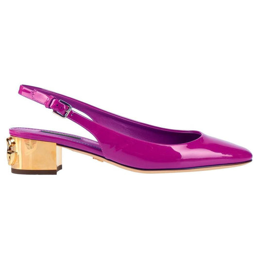 Dolce & Gabbana Purple Leather Di Calfskin Pump Dolce & Gabbana