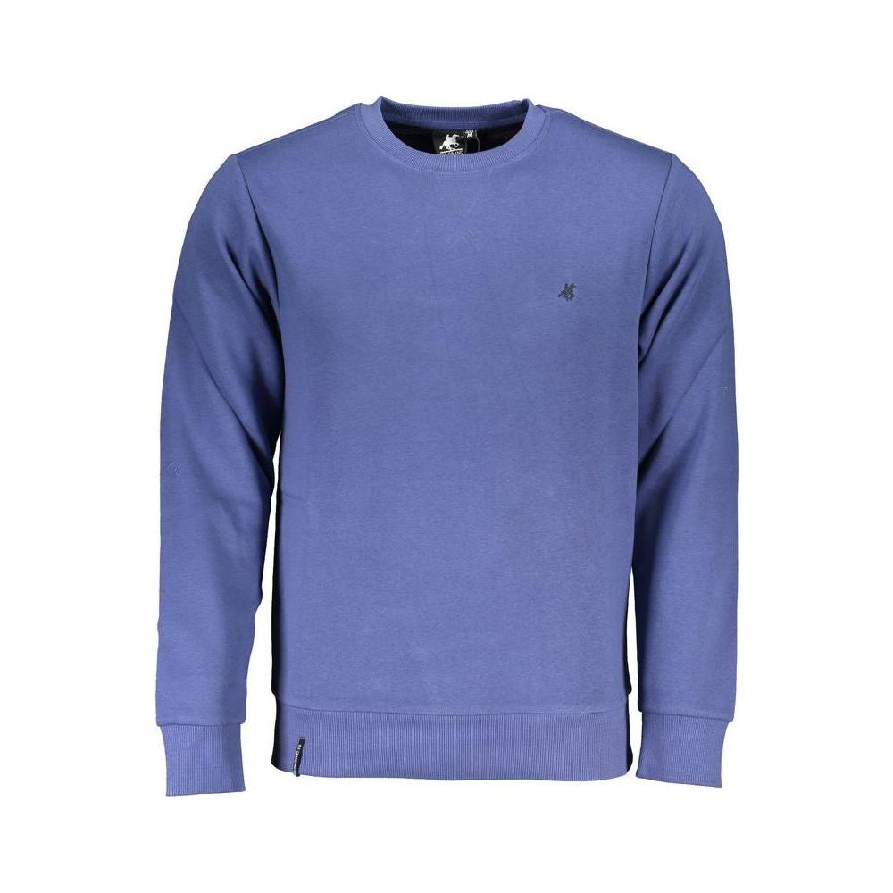 U.S. Grand Polo Blue Cotton Sweater U.S. Grand Polo