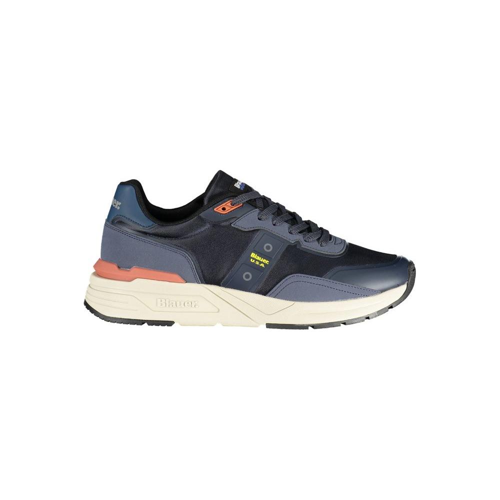 Blauer Blue Polyester Sneaker Blauer