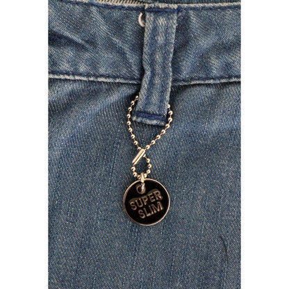 Costume National Blue Wash Cotton Slim Denim Jeans