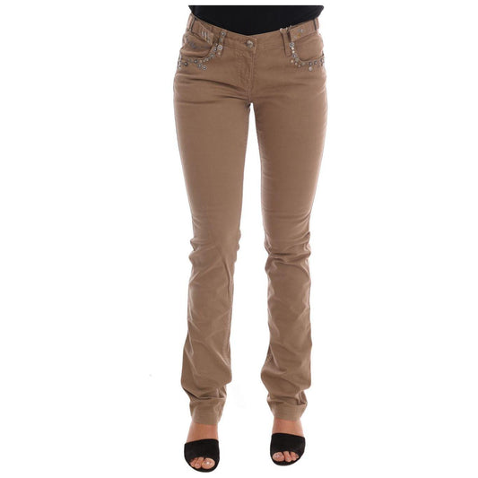 Costume National Beige Cotton Stretch Slim Fit Jeans 1728,3% Elastane,67345645728,Beige,Clothing,Costume National,Jeans & Pants - Women - Clothing,Jeans Denim - Clothing,Material: 97% Cotton,New with tags,Slim Fit Jeans - Jeans Denim - Clothing,W26,Women,