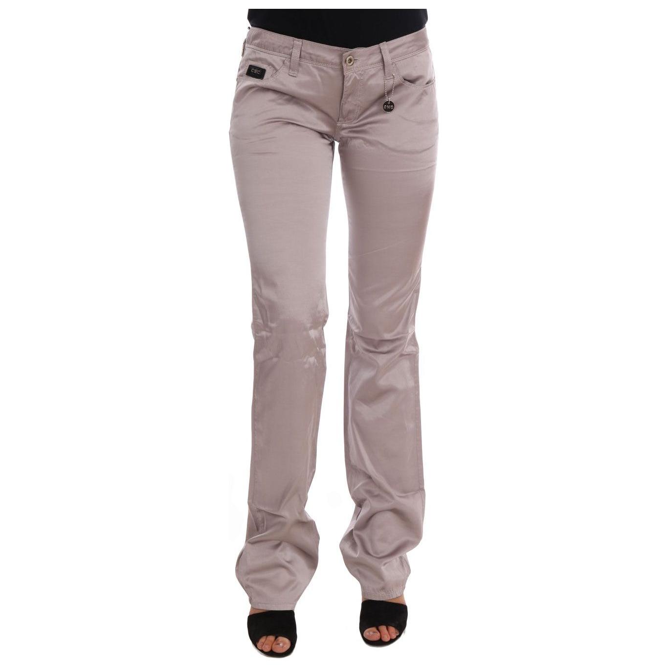 Costume National Beige Cotton Slim Fit Jeans 1728,35% Cotton,67345645728,Beige,Clothing,Costume National,Jeans & Pants - Women - Clothing,Jeans Denim - Clothing,Material: 65% Rayon,New with tags,Slim Fit Jeans - Jeans Denim - Clothing,W26,W28,Women,Women