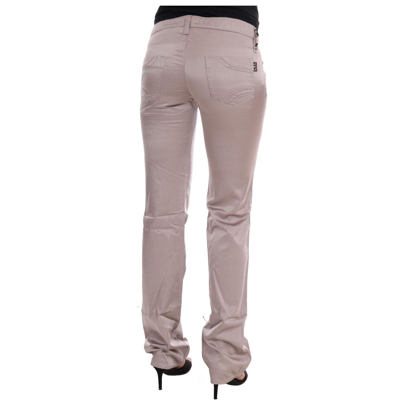 Costume National Beige Cotton Slim Fit Jeans 1728,35% Cotton,67345645728,Beige,Clothing,Costume National,Jeans & Pants - Women - Clothing,Jeans Denim - Clothing,Material: 65% Rayon,New with tags,Slim Fit Jeans - Jeans Denim - Clothing,W26,W28,Women,Women