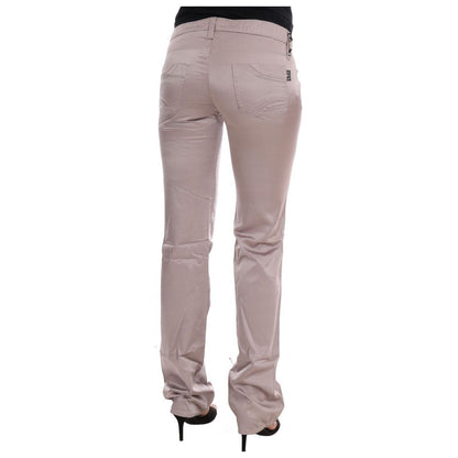 Costume National Beige Cotton Slim Fit Jeans 1728,35% Cotton,67345645728,Beige,Clothing,Costume National,Jeans & Pants - Women - Clothing,Jeans Denim - Clothing,Material: 65% Rayon,New with tags,Slim Fit Jeans - Jeans Denim - Clothing,W26,W28,Women,Women