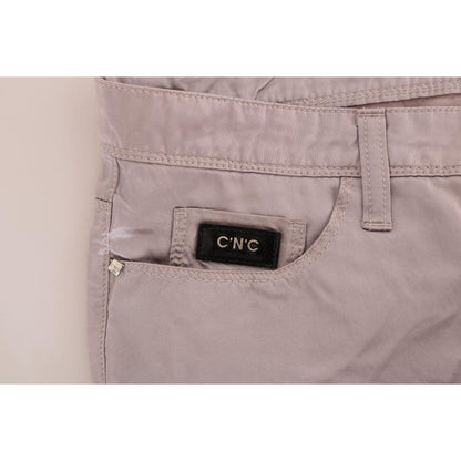 Costume National Beige Cotton Slim Fit Jeans 1728,35% Cotton,67345645728,Beige,Clothing,Costume National,Jeans & Pants - Women - Clothing,Jeans Denim - Clothing,Material: 65% Rayon,New with tags,Slim Fit Jeans - Jeans Denim - Clothing,W26,W28,Women,Women