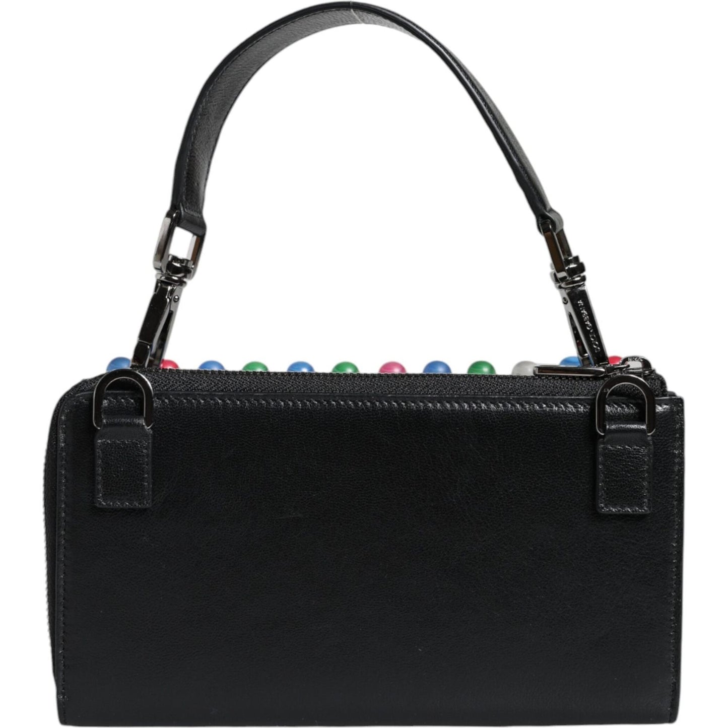 Dolce & Gabbana Black Leather Lighted Top Handle Handbag Bag Dolce & Gabbana