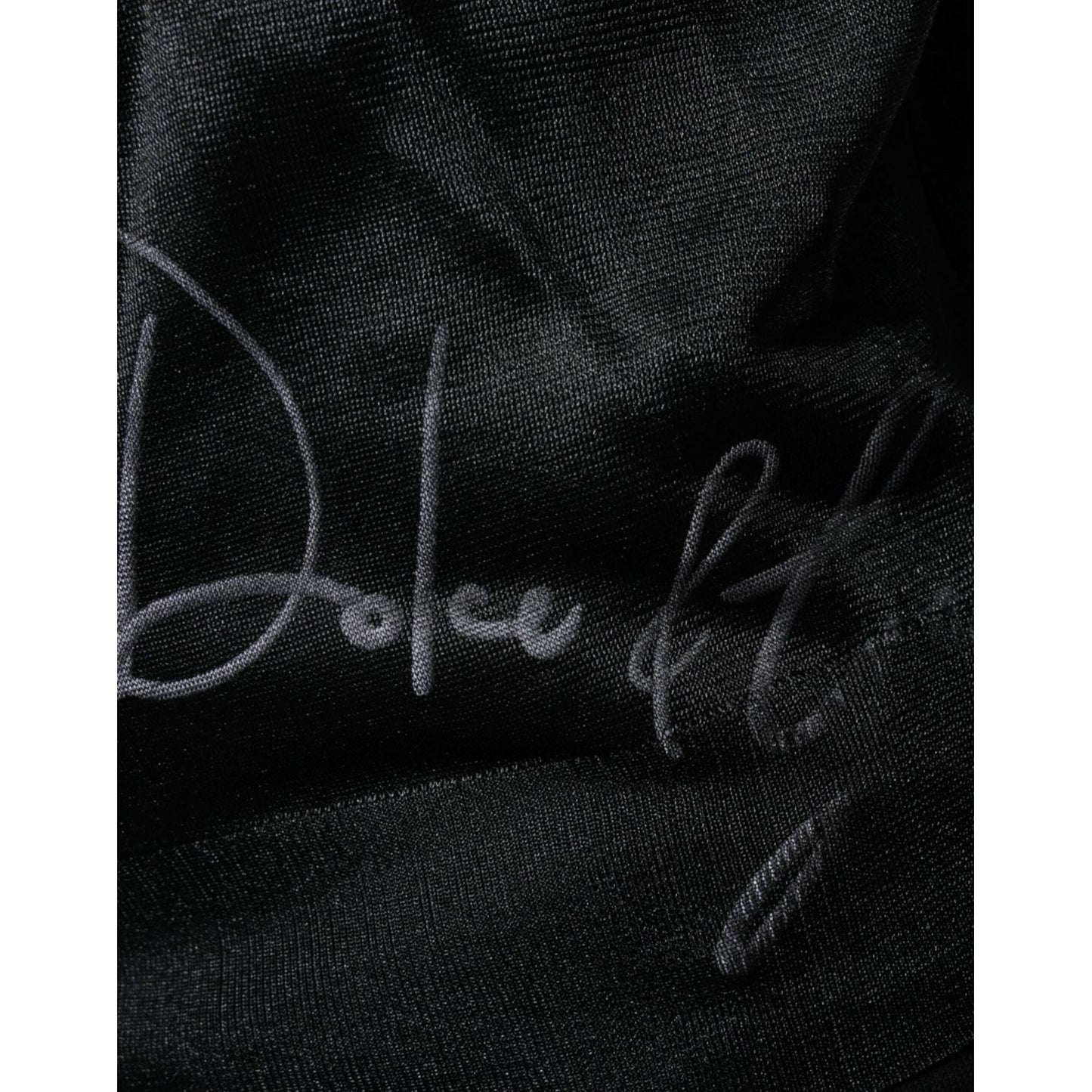 Dolce & Gabbana Black Polyester Pullover Sweatshirt Sweater Dolce & Gabbana