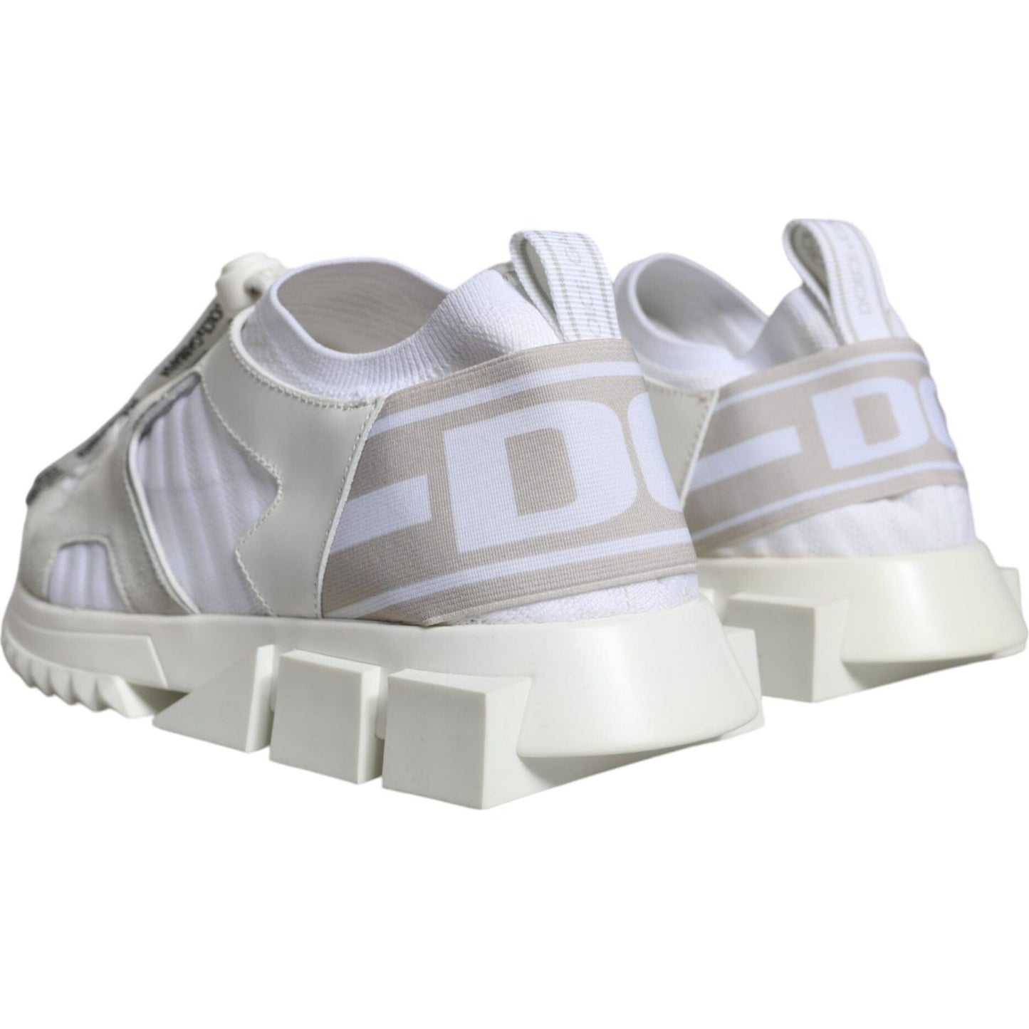 Dolce & Gabbana White Mesh Sorrento Trekking Sneakers Shoes Dolce & Gabbana