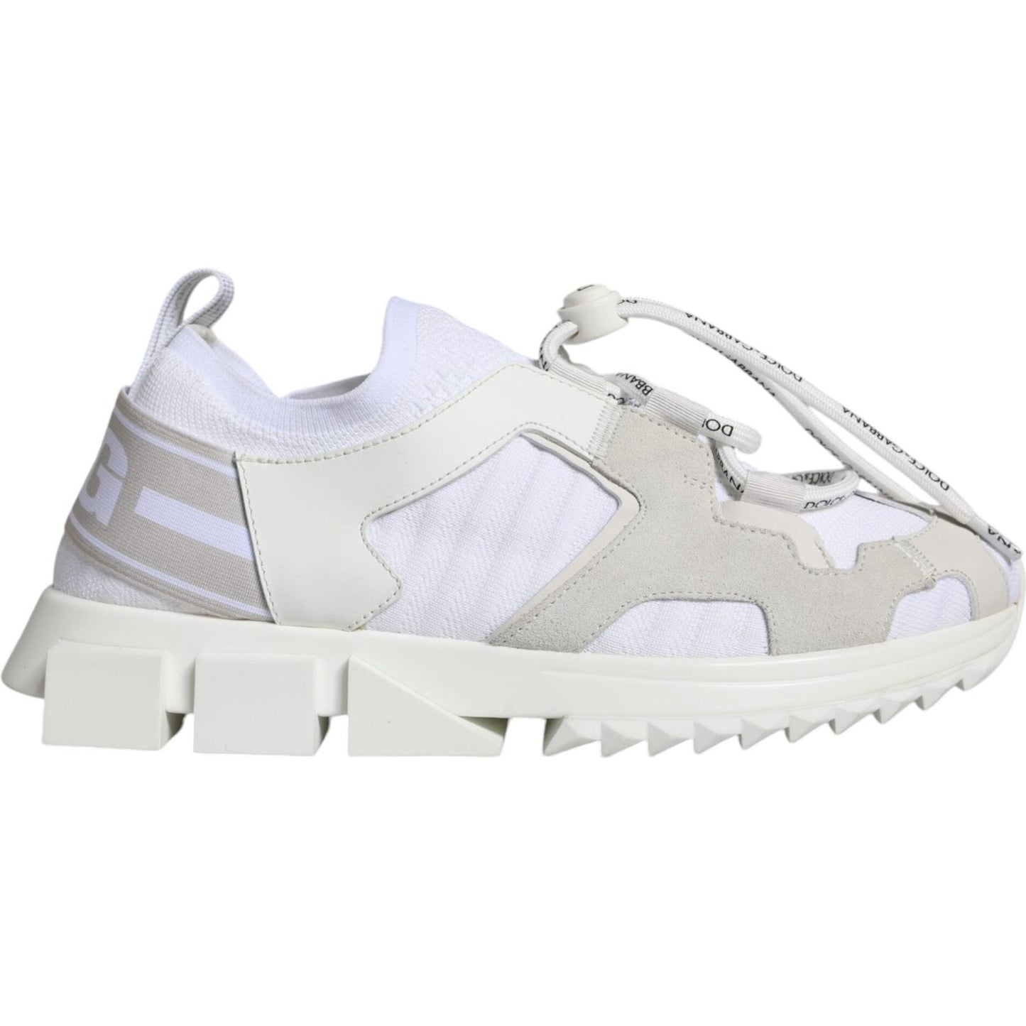 Dolce & Gabbana White Mesh Sorrento Trekking Sneakers Shoes Dolce & Gabbana