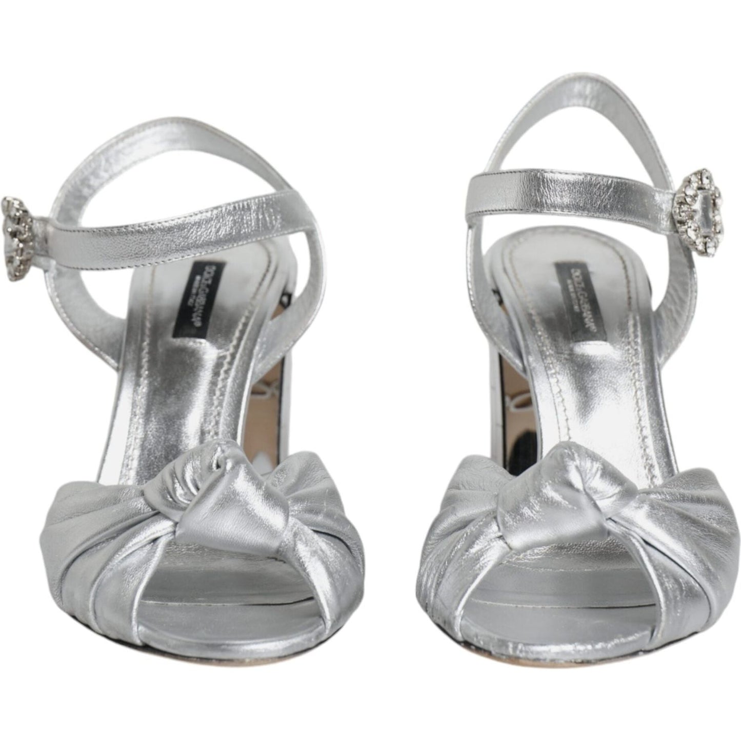 Dolce & Gabbana Silver Mirror Heels KEIRA Sandals Shoes Dolce & Gabbana