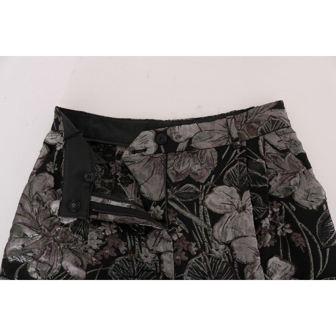 Dolce & Gabbana Elegant High-Waist Brocade Shorts Shorts Dolce & Gabbana