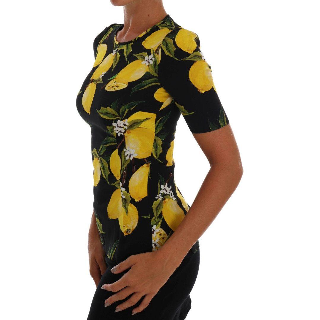 Dolce & Gabbana Sicilian Lemon Print Silk Blouse Dolce & Gabbana