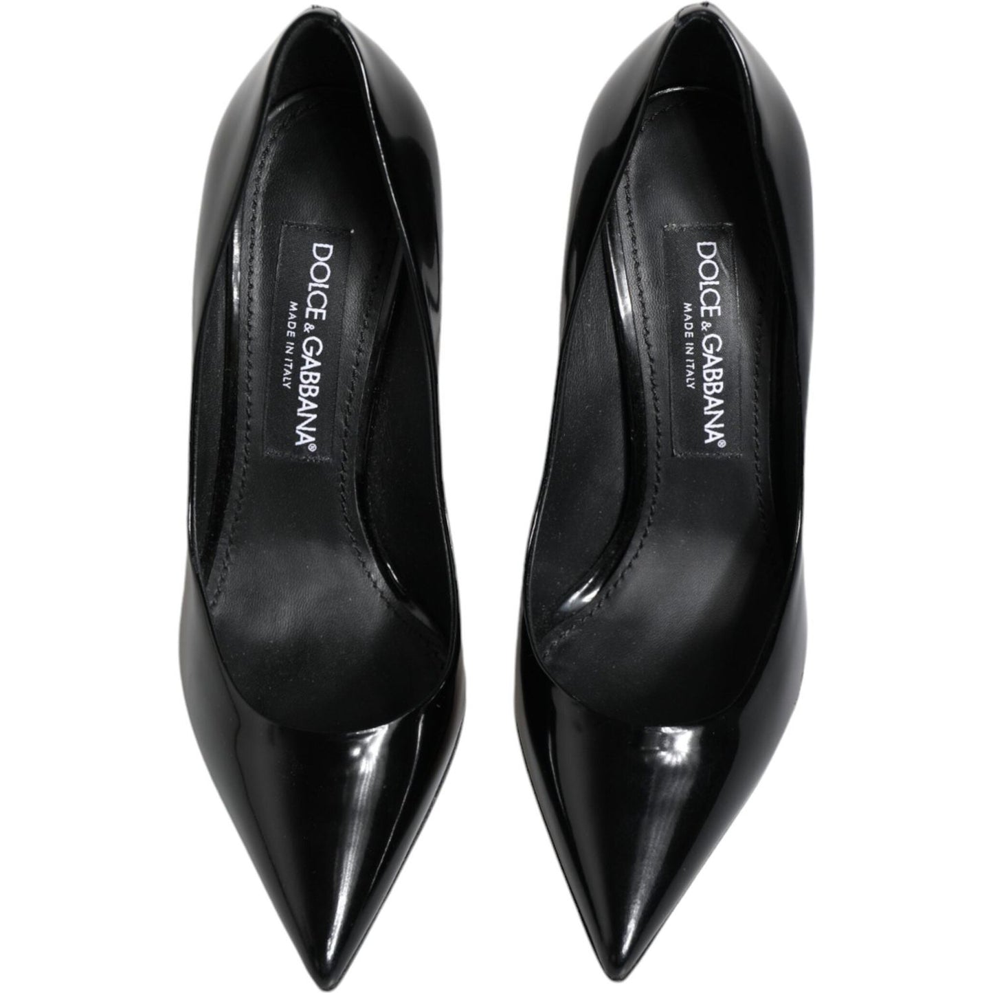 Dolce & Gabbana Black Patent Leather High Heels Pumps Shoes Dolce & Gabbana