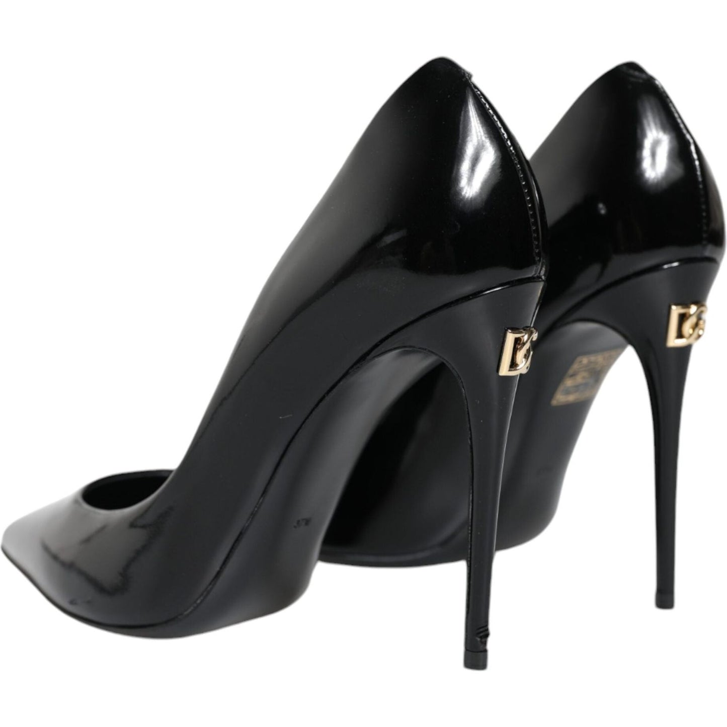 Dolce & Gabbana Black Patent Leather High Heels Pumps Shoes Dolce & Gabbana