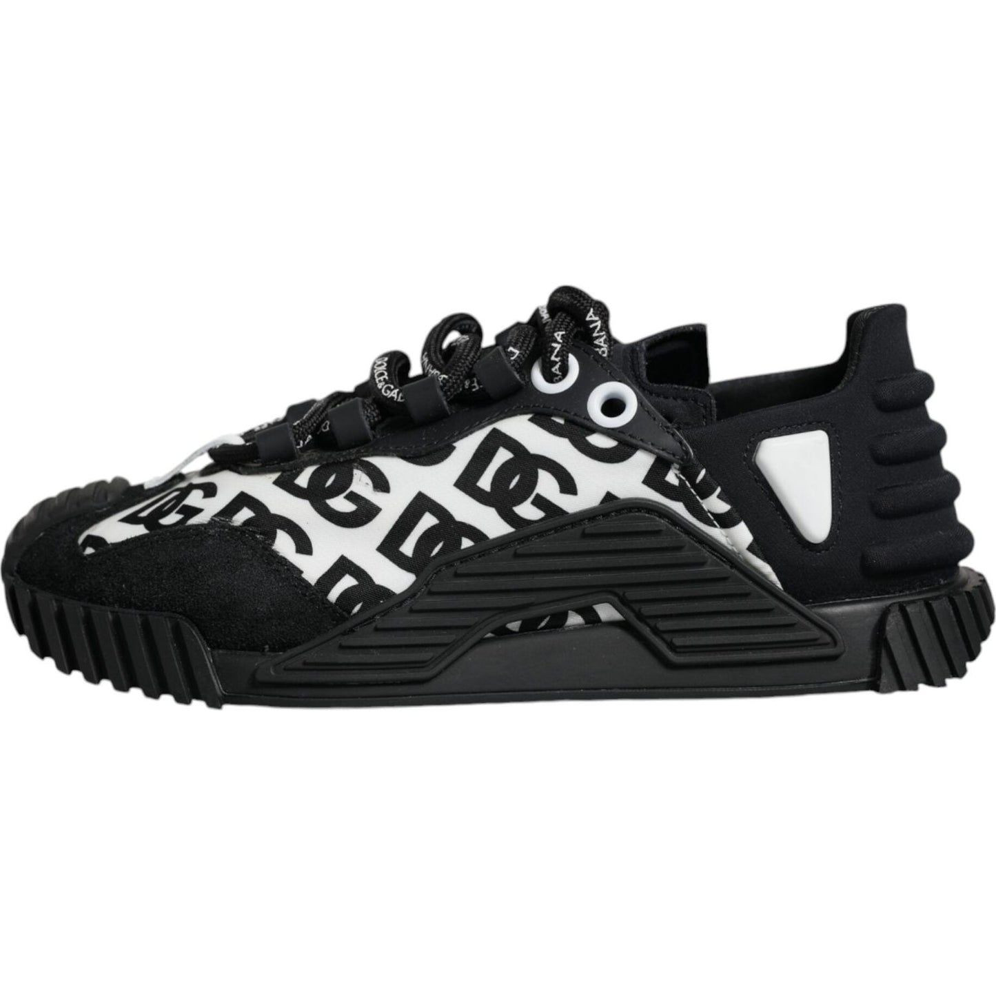 Dolce & Gabbana Black Logo Lace Up Low Top NS1 Sneakers Shoes Dolce & Gabbana