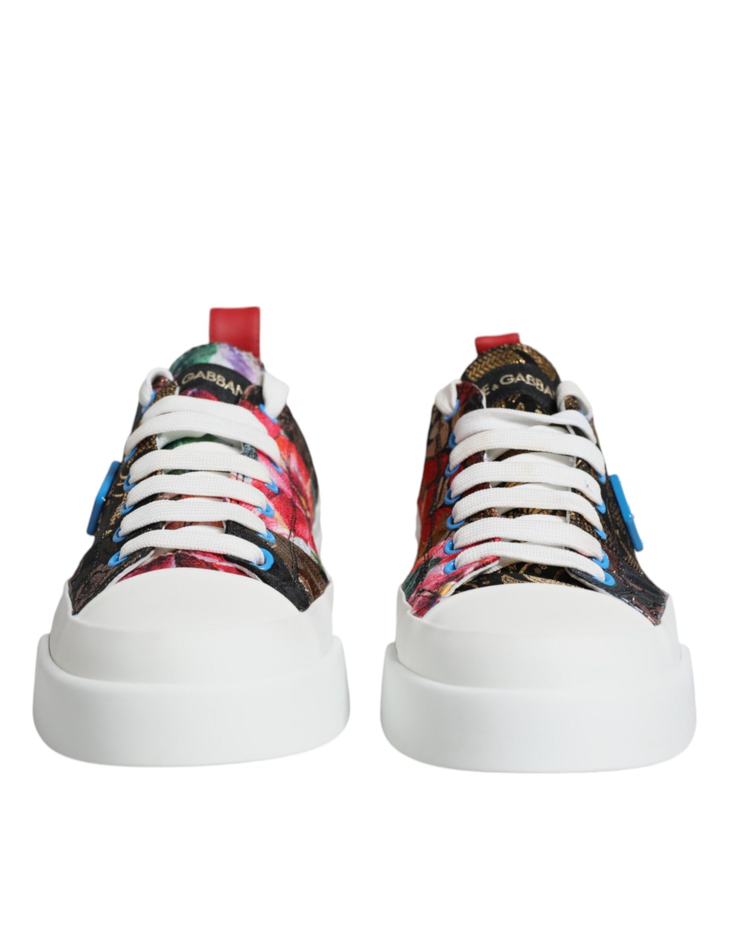 Dolce & Gabbana Multicolor Patchwork Low Top Sneakers Shoes Dolce & Gabbana