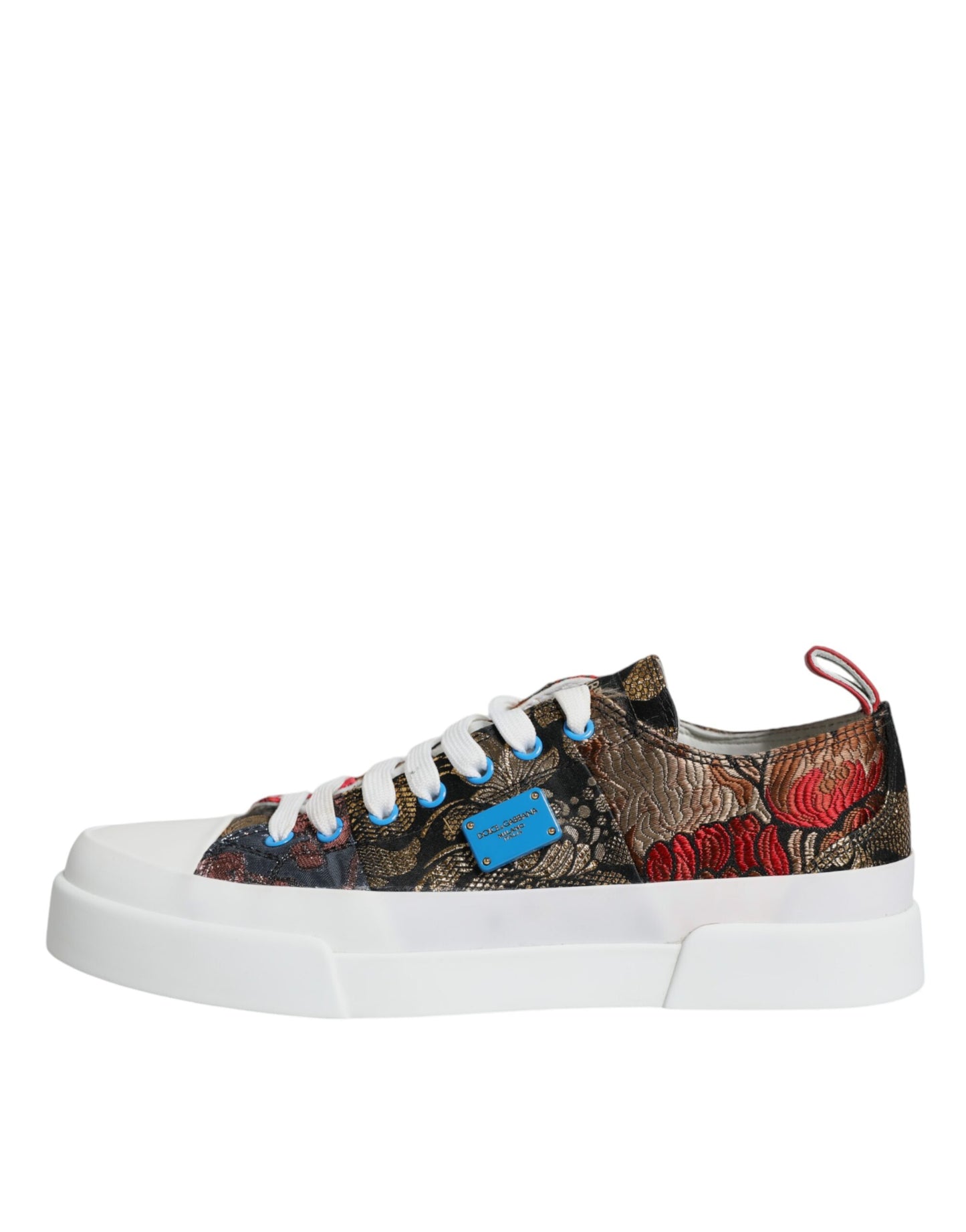 Dolce & Gabbana Multicolor Patchwork Low Top Sneakers Shoes Dolce & Gabbana