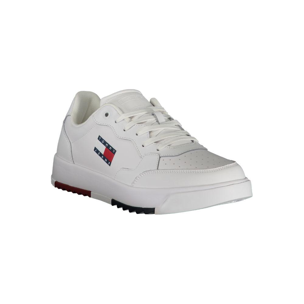 Tommy Hilfiger White Polyester Sneaker Tommy Hilfiger