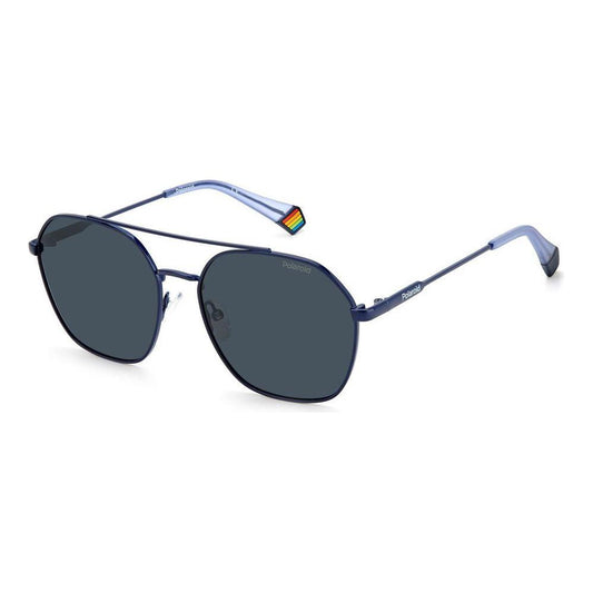 Polaroid Blue Stainless Steel Sunglasses Polaroid