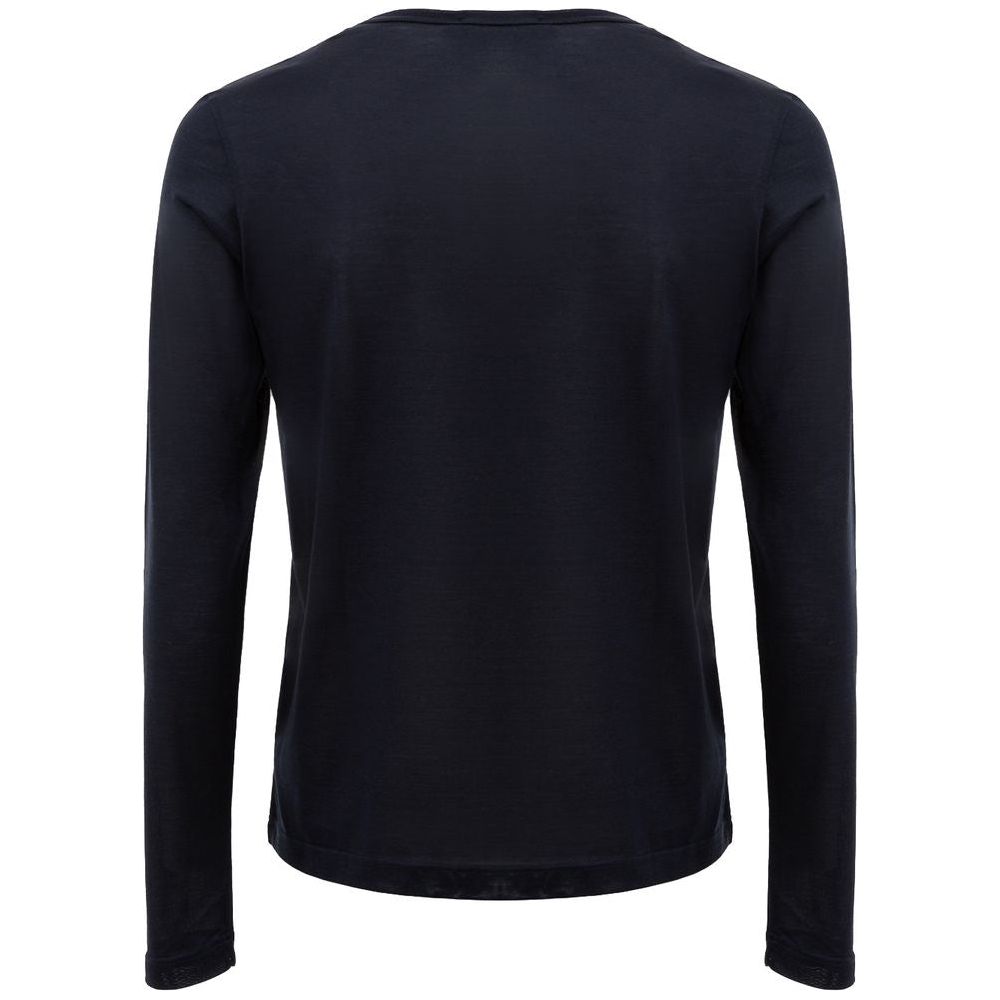 Corneliani Blue Silk T-Shirt Corneliani