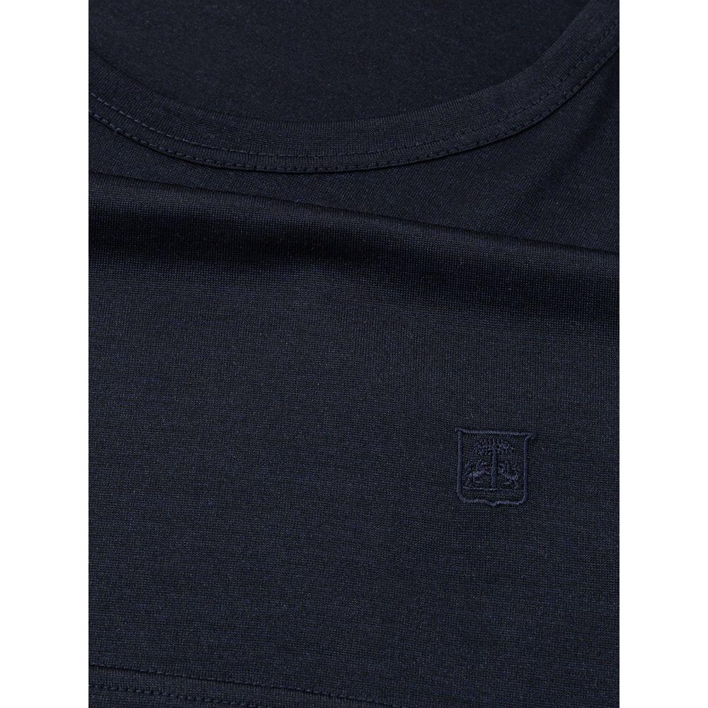 Corneliani Blue Silk T-Shirt Corneliani