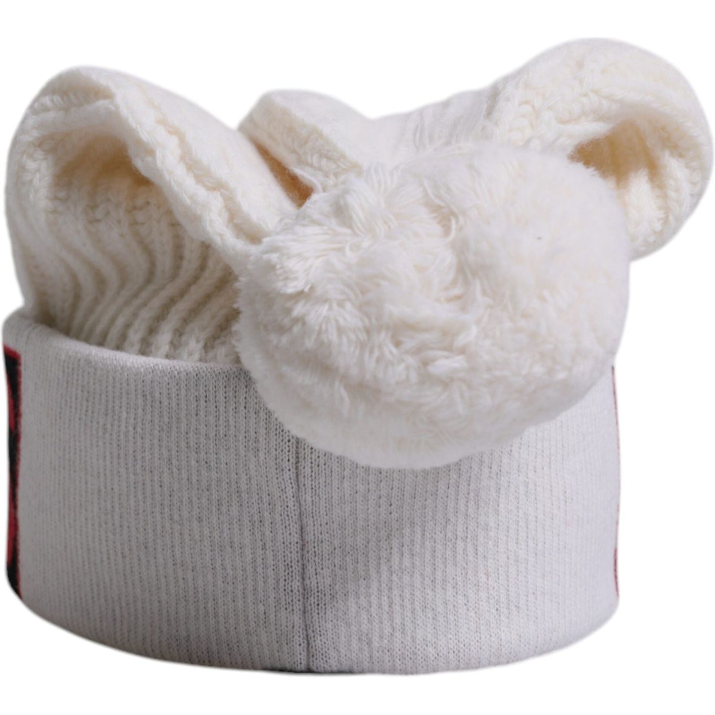 Dolce & Gabbana White Wool Fur Ball Princess Winter Hat Dolce & Gabbana