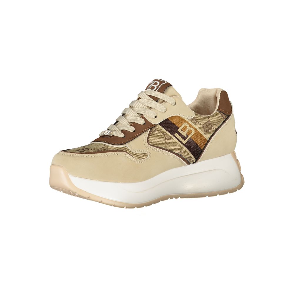 Laura Biagiotti Beige Polyester Sneaker Laura Biagiotti