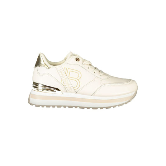 Laura Biagiotti Beige Polyester Sneaker Laura Biagiotti