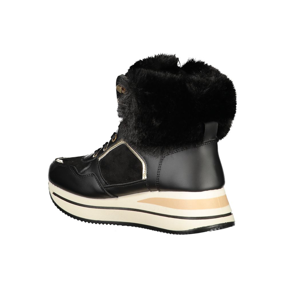 Laura Biagiotti Black Polyester Boot Laura Biagiotti