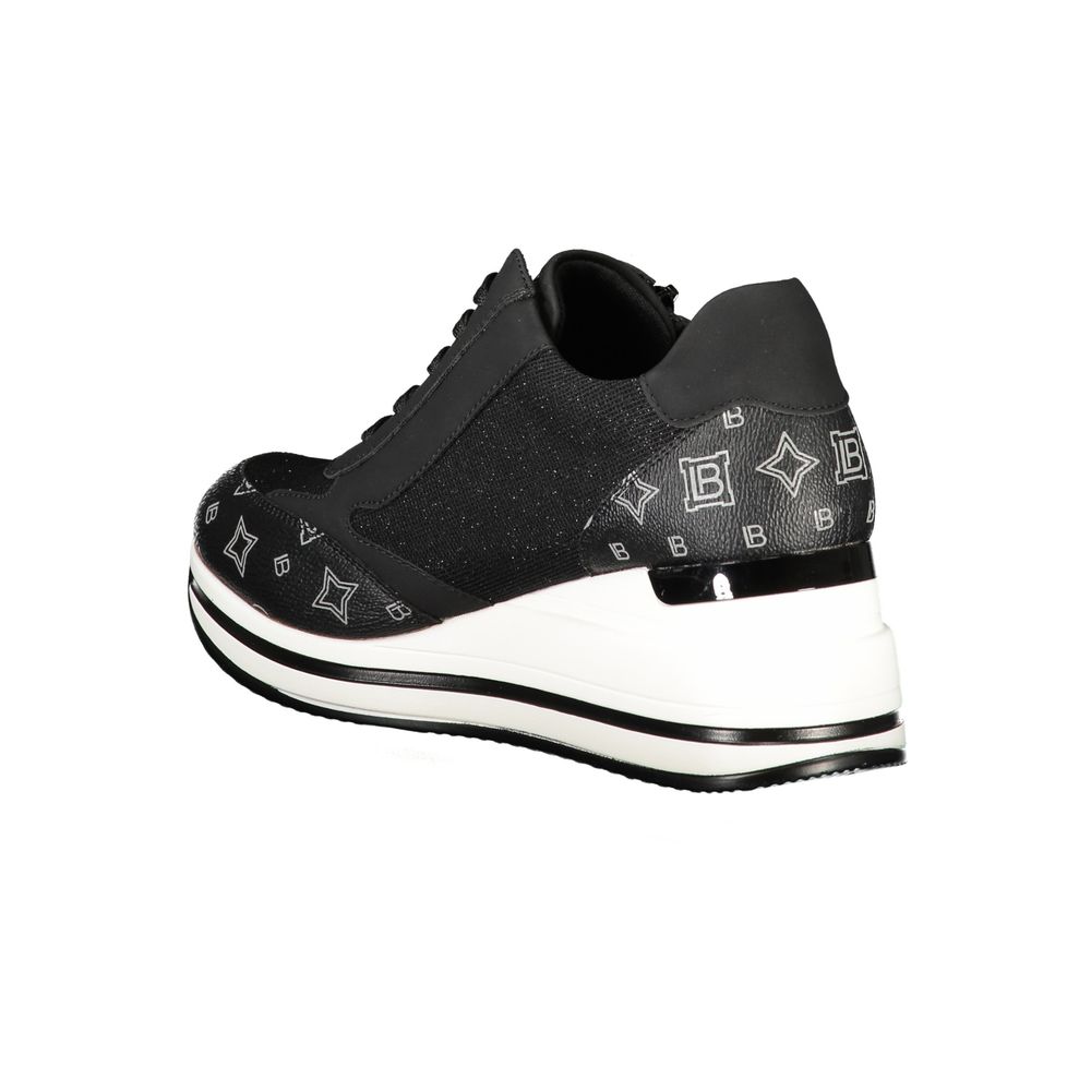 Laura Biagiotti Black Polyester Sneaker Laura Biagiotti