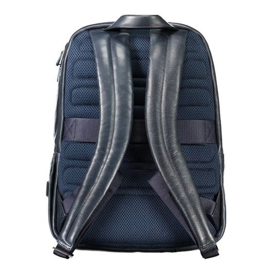 Piquadro Blue Leather Backpack Piquadro