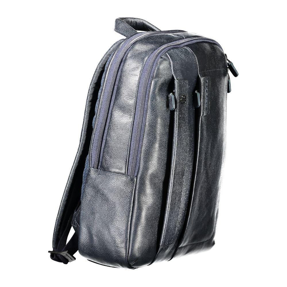 Piquadro Blue Leather Men Backpack Piquadro