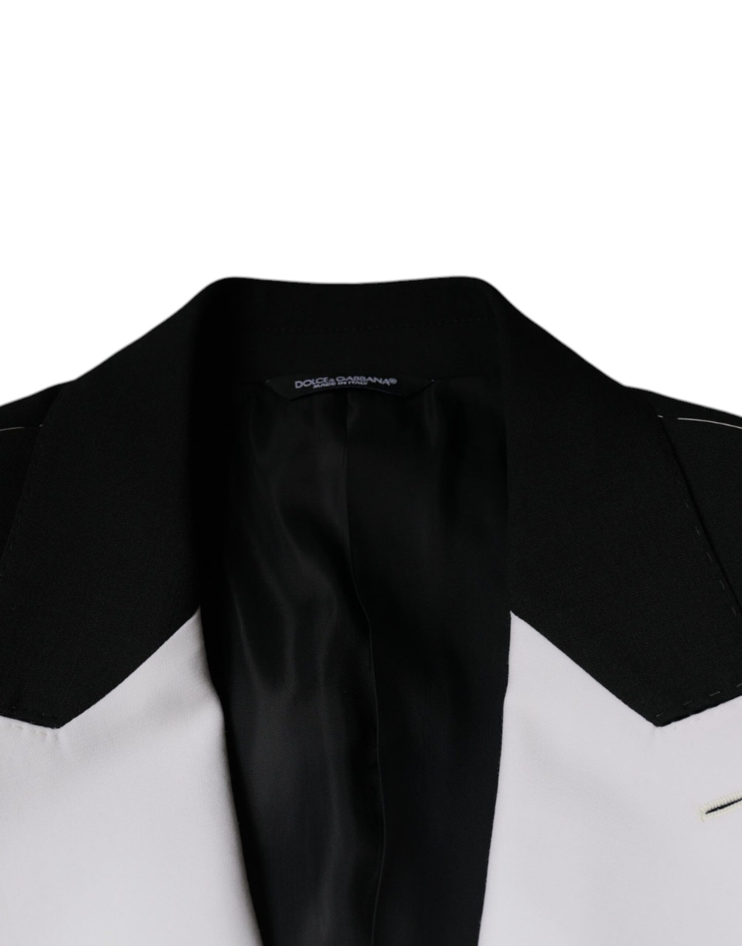 Dolce & Gabbana Black White Single Breasted Dress Blazer Dolce & Gabbana