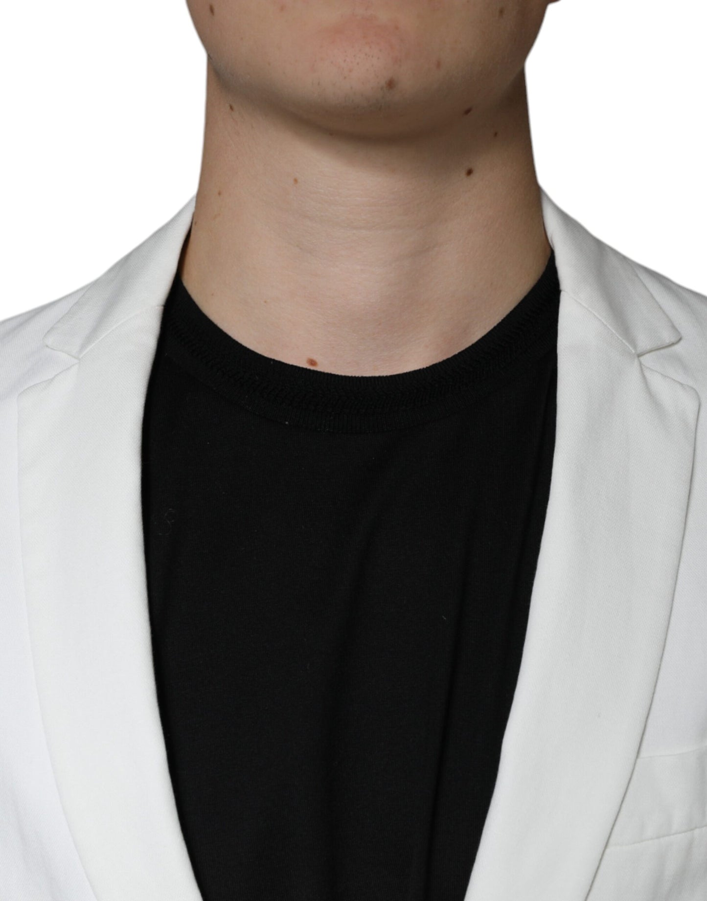 Dondup White Single Breasted One Button Dress Formal Blazer Dondup