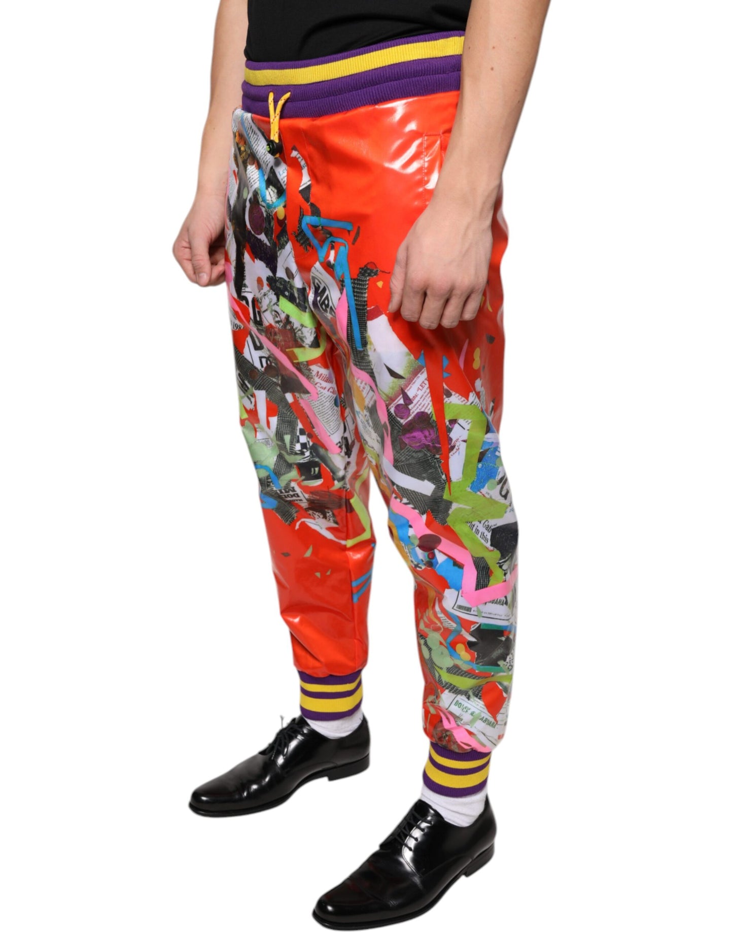 Dolce & Gabbana Multicolor Printed Jogger Sweatpants Pants Dolce & Gabbana