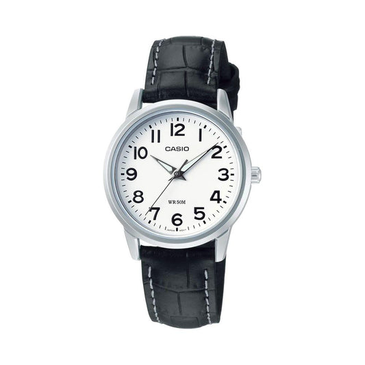 Casio Black Leather Watch Casio