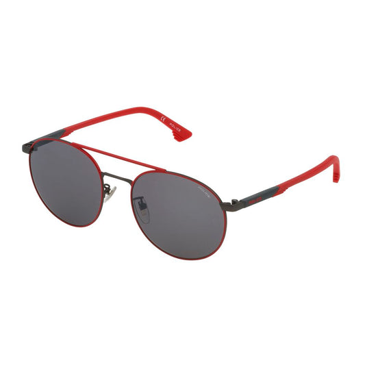 Police Gray Metal Sunglasses Police