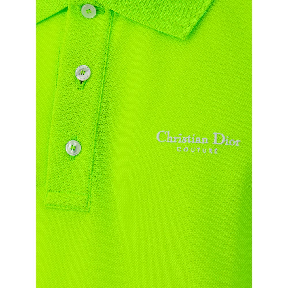 Dior Green Cotton Polo Shirt Dior