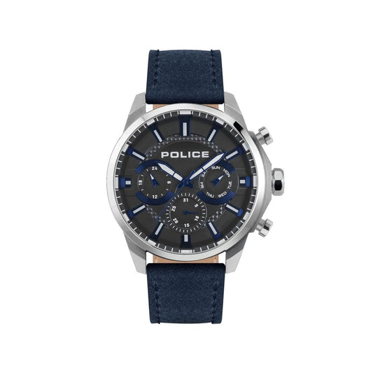 Police Blue Leather Watch Police