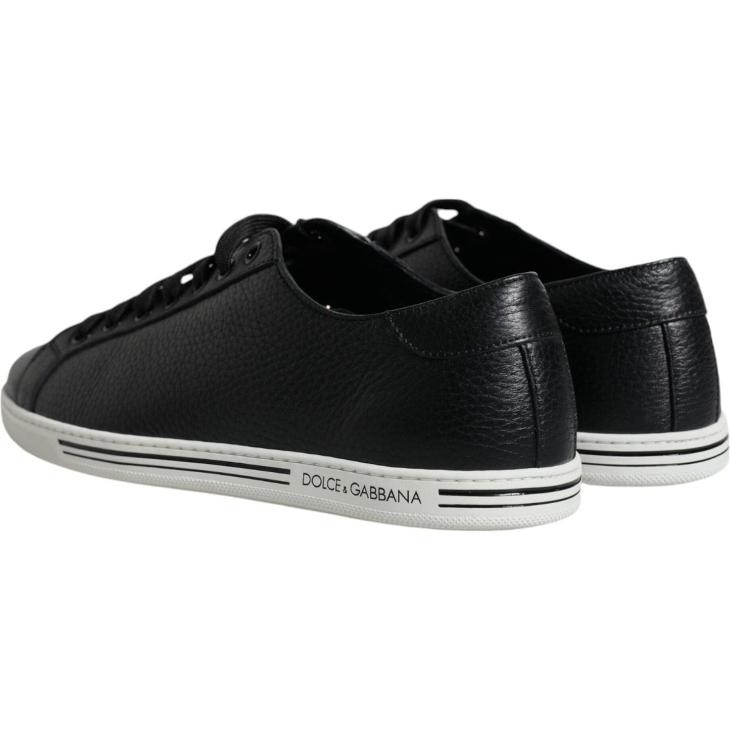 Dolce & Gabbana Black Low Top Men Saint Tropez Sneakers Shoes