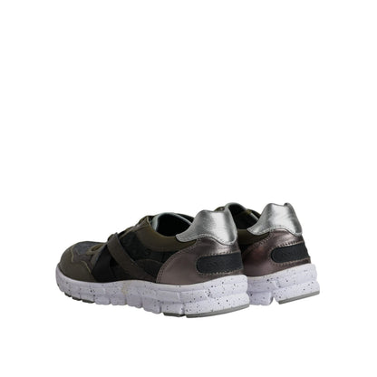 Dolce & Gabbana Multicolor Canvas Leather Low Top Sneaker Shoes